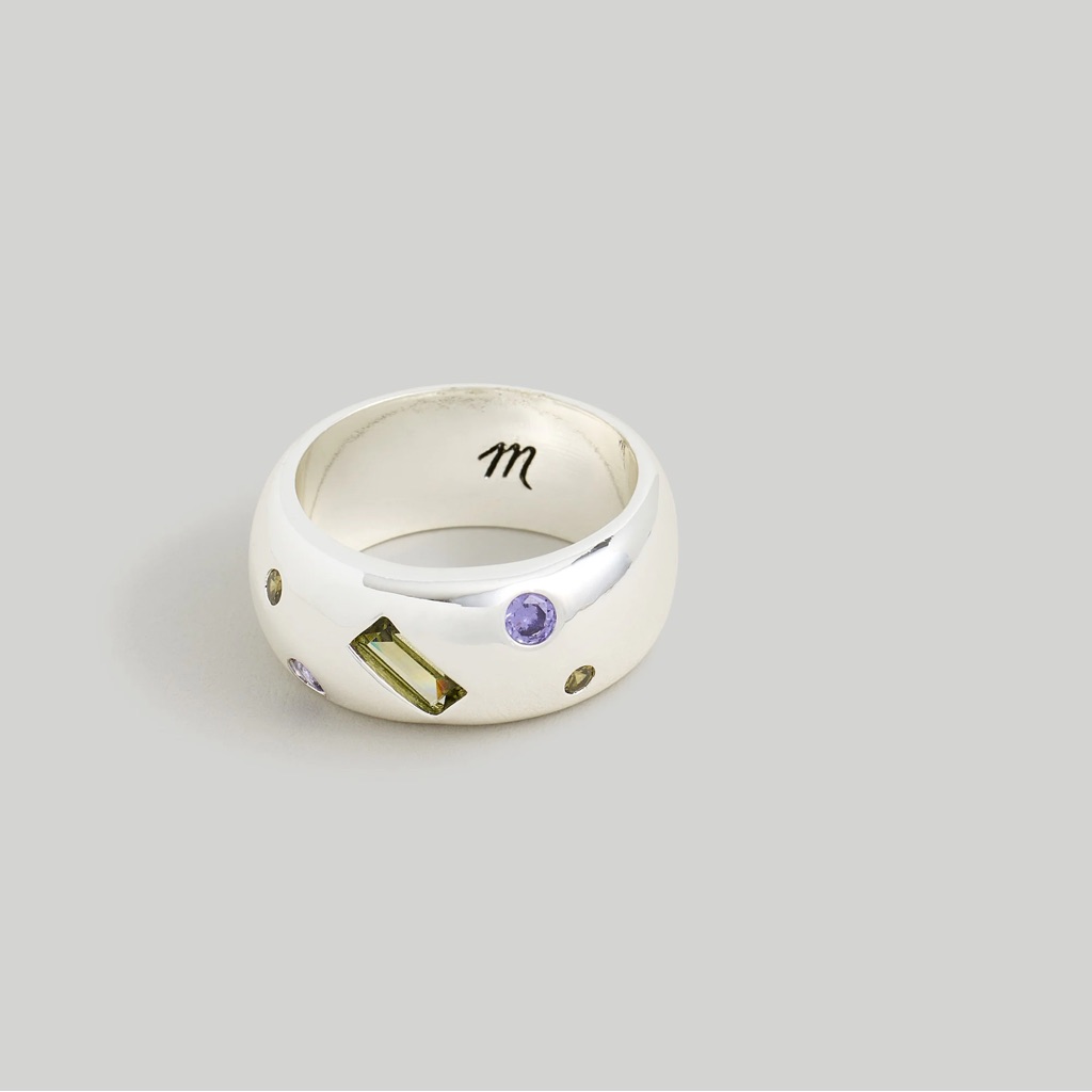Madewell Silver Gem Ring 16$